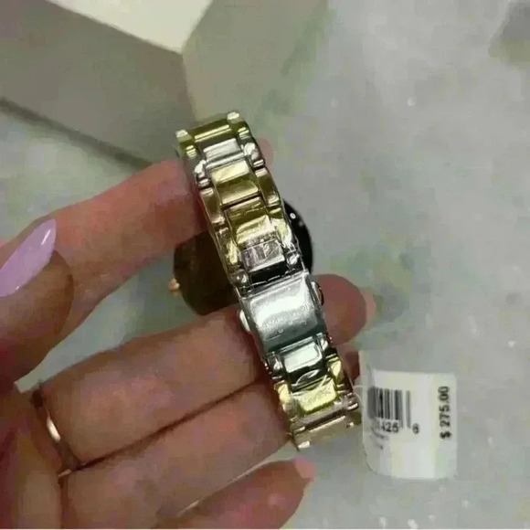 Michael Kors Tibby Women'sCrystals Tri Tone Stainless SteelWatch NWT MK4576 - Picture 3 of 5